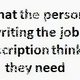 Job post vs job needs